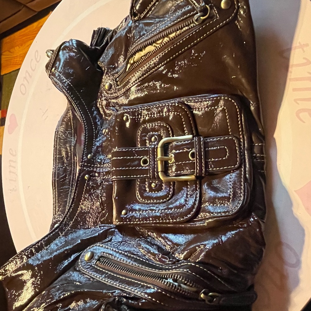 Brown hobo bag